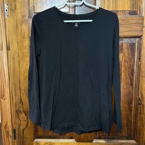 Black long sleeve shirt - large